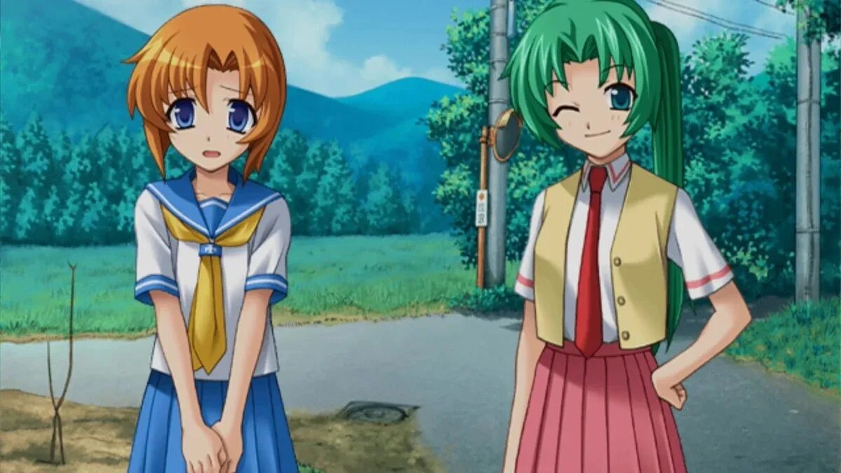 Звонят цикады тысячи металлических струн. Higurashi no Naku Koro ni новелла. Higurashi Мацури. Higurashi ni Naku новелла. Цикады визуальная новелла.