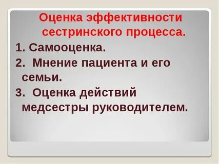 Сестринская оценка состояния