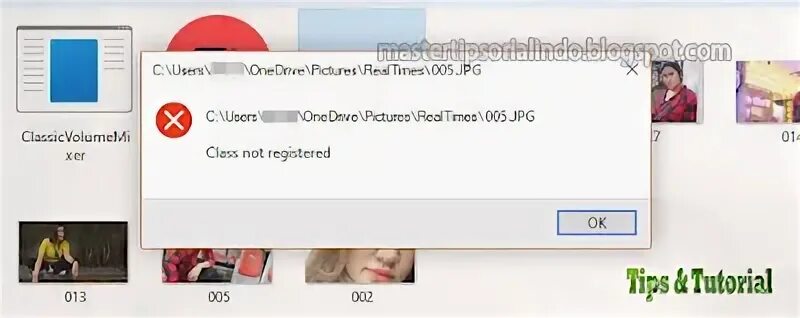 Error class name