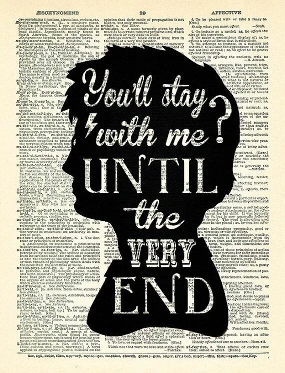 The very end