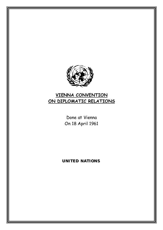 Конвенции 1969 г. Венская конвенция о дипломатических отношениях 1961. Венская конвенция о дипломатических сношениях 1961 г фото. Венская конвенция о дип сношениях 1961. Венская конвенция о дипломатических сношениях 1961 обложка.