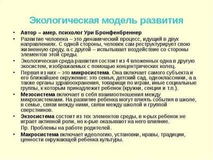 Экологическая модель развития