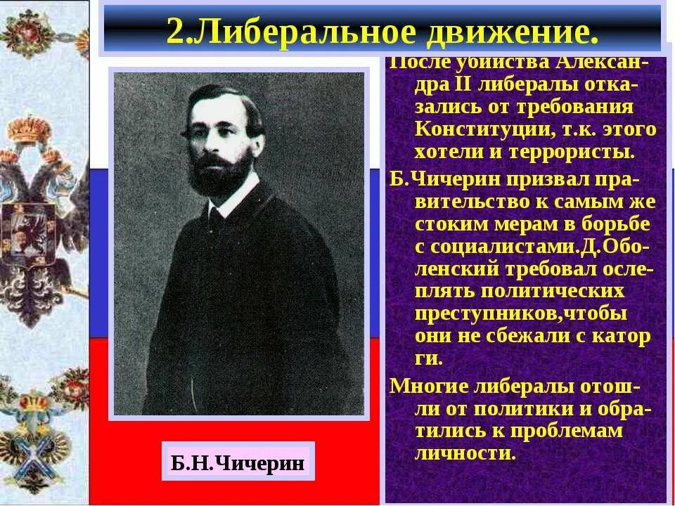 Общественные движения доклад. Либеральное движение при Александре 2 Чичерин. Либеральное движение. Либеральные движения 19 века в России. Лидеры либералов.