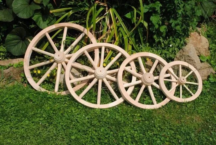 Antique Spokes Vintage Wood Tire Whitewall Wheel-12 Inch BY 18 Inch Laminated Po