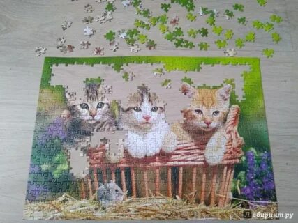 3 котенка пазлы