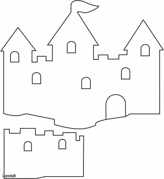 Трафарет замка из картона. Замок шаблон. Замок шаблон для вырезания распечатать. Бумажный замок развертка. Замок трафарет.