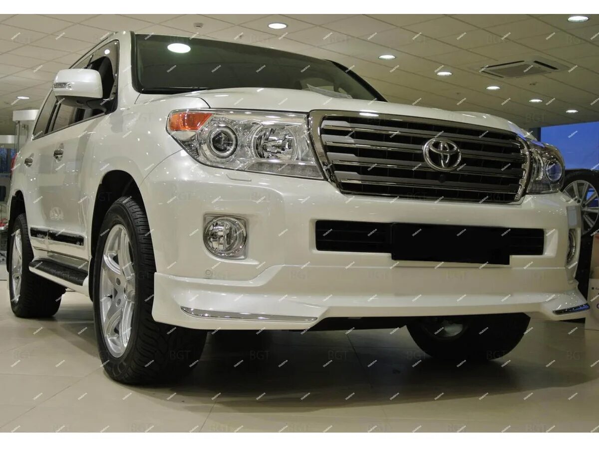 Ленд крузер 200 тюнинг губа бампера тюнинг переднего бампера Toyota Land Cruiser 200, 4,5 л, 2014 года тюнинг DRIV