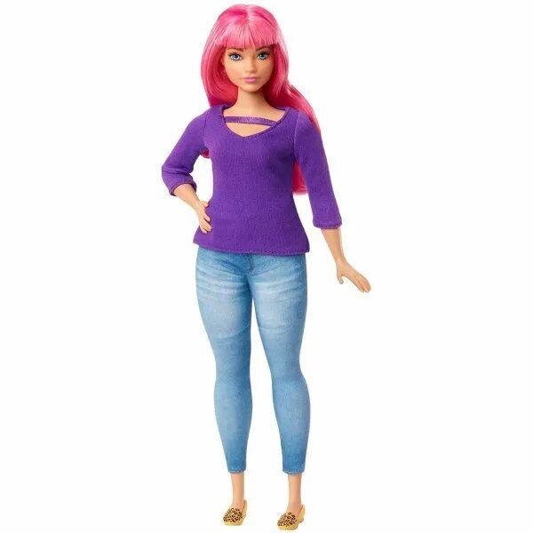 Полная кукла барби фото Кукла Барби, пышная (Curvy), из серии 'Мода' (Fashionistas), Barbie, Mattel DMF2