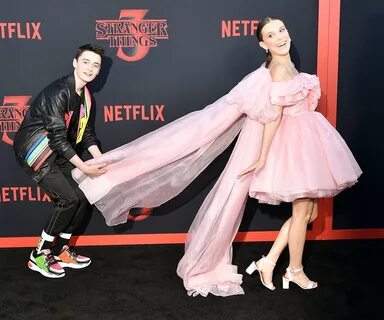 Millie Bobby Brown Wows in Pink Rodarte. millie pink dress. 