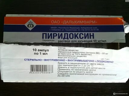 Пиридоксин торговые названия