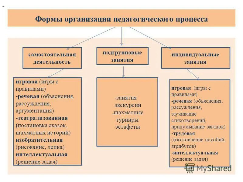 Современной формой образовательного процесса. Своеобразие форм организации целостного педагогического процесса. Формы организации целостного педагогического процесса. Формы педагогического процесса в ДОУ. Формы образовательного процесса в ДОУ.