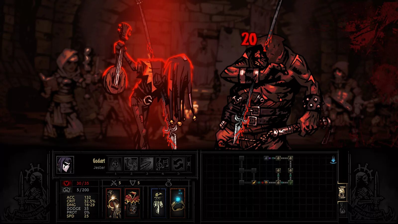 Final dungeon. Darkest Dungeon Шут финал. Darkest Dungeon Jester Finale. Арлекин Darkest Dungeon. Darkest Dungeon Шут и Прокаженный.