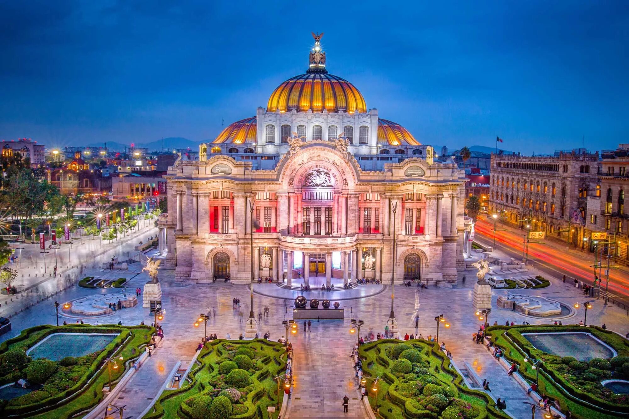 Дворец изящных искусств (Мехико). Столица Мехико Сити. Дворец изящных искусств (Мехико) достопримечательности Мехико. Сьюдад-де-Мехико (Мехико).
