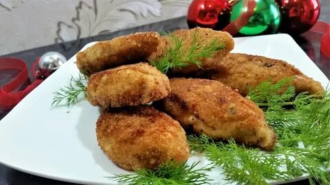 Котлеты по киевски с грибами