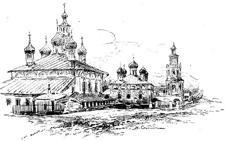 Город тверь рисунок