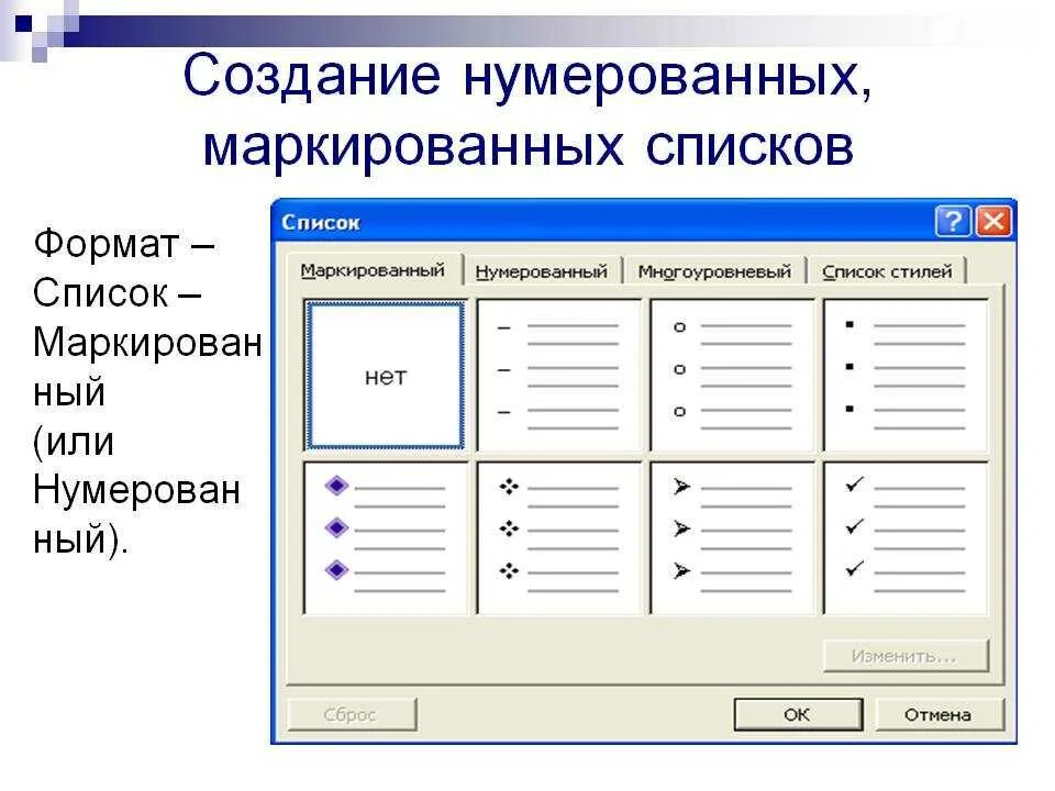 Создание list. Маркированный или нумерованный список в Ворде. Создание нумерованных и маркированных списков. Создать маркированный список. Нумерованный и маркированный список в Ворде.