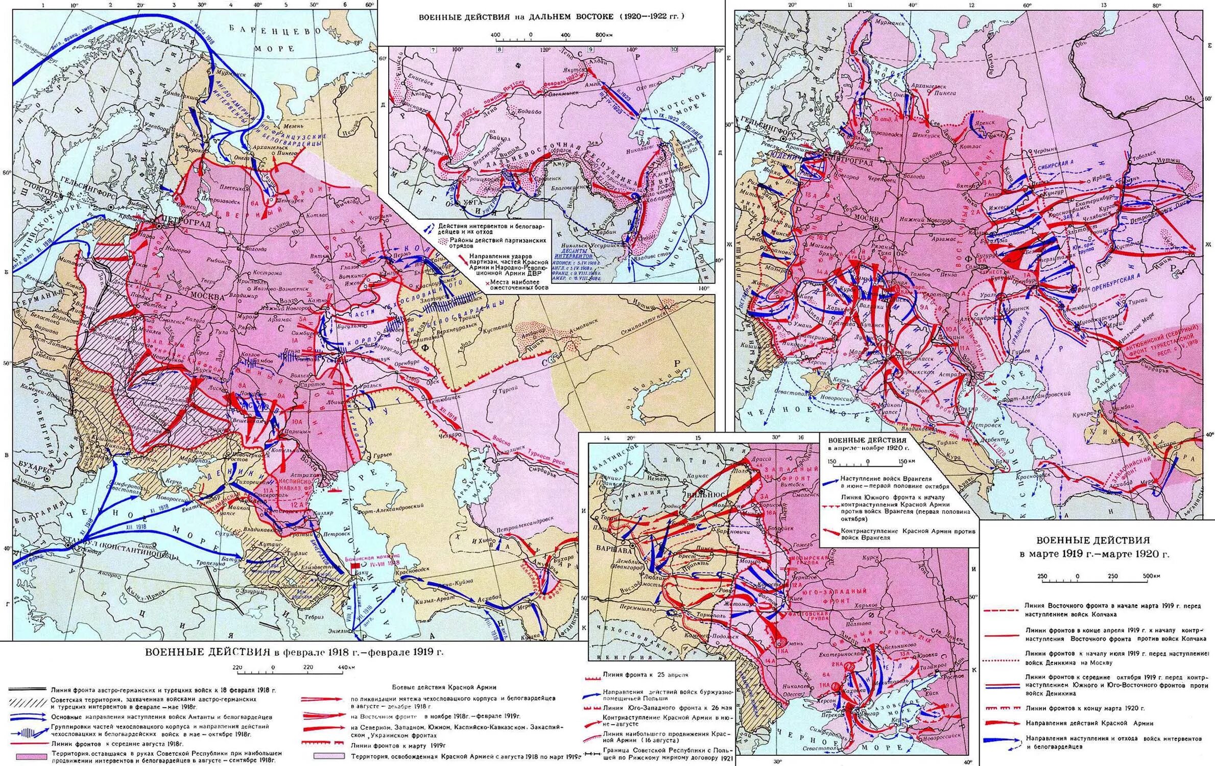 Территория гражданской войны в россии