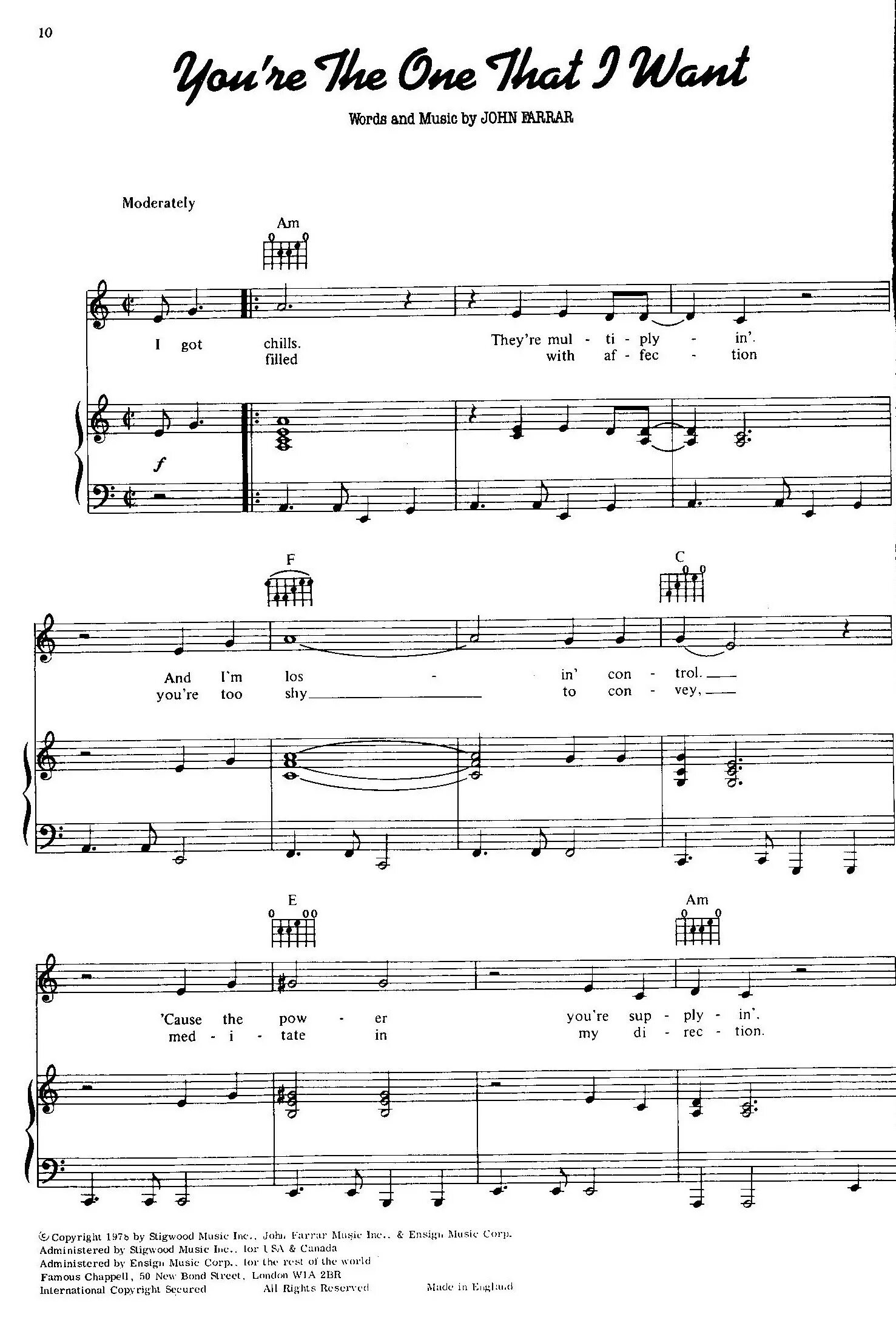 You are the one that i. You're the one that i want. You're the one that i want Grease. La Javanaise Ноты. You're the one the Vogues Ноты для гитары.