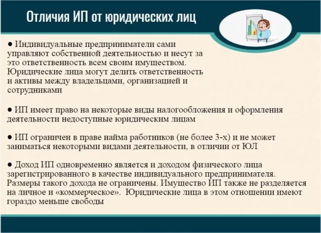 Частные предприниматели имеют право. ИП И юридическое лицо отличия. Различия ИП И юридического лица. Чем отличается юридическое лицо от индивидуального предпринимателя. Различие юридического лица и индивидуального предпринимателя.