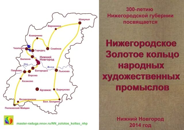 Карта народных промыслов Нижегородской области. Народные промыслы Нижегородской области карта. Золотое кольцо Нижегородской области. Центры народных художественных промыслов Нижегородской области.