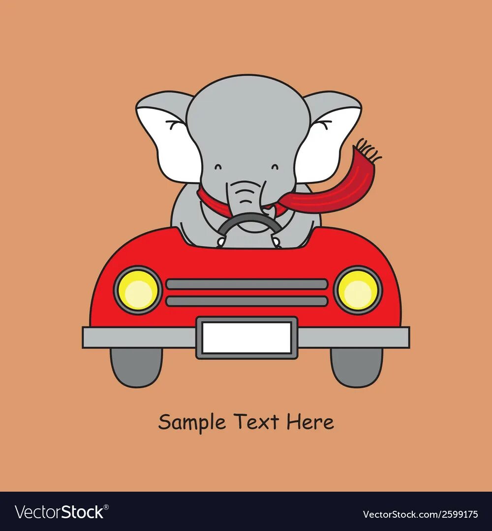 Elephant car. Машина слон. Слоник в автомобиле. Слоник на машине рисунок. Слон едет на автомобиле иллюстрация.