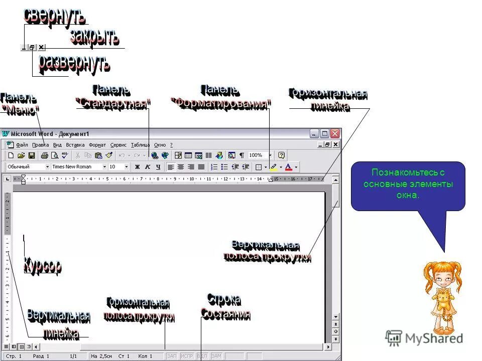 Элементы окна microsoft word. Основные элементы окна MS Word. Элементы окна Word 2016. Основные элементы окна Microsoft Word. Основные элементы окна Майкрософт ворд.