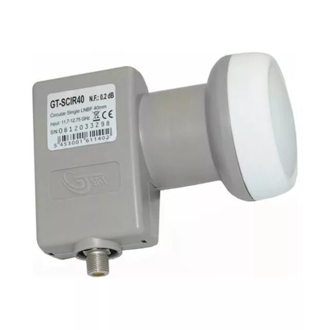 Два конвертера. Single circular LNBF gt-scir40u. Gt scir40 um. GTP-40scir. Pro Single High-Band circular 40mm LNB.