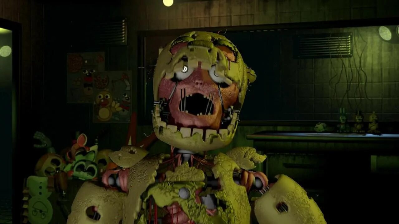 скримеры фнаф 3 спрингтрап. спринг трап фнаф 3.