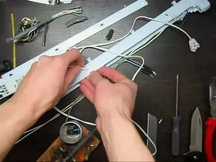 Демонтаж люминесцентный светильник
