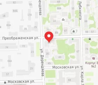 Преображенская киров карта