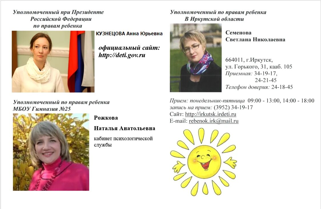 уполномоченный по правам человека детей