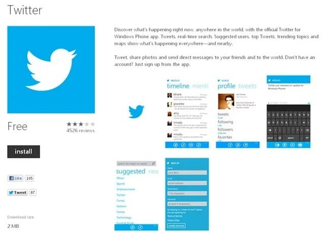 Create twitter