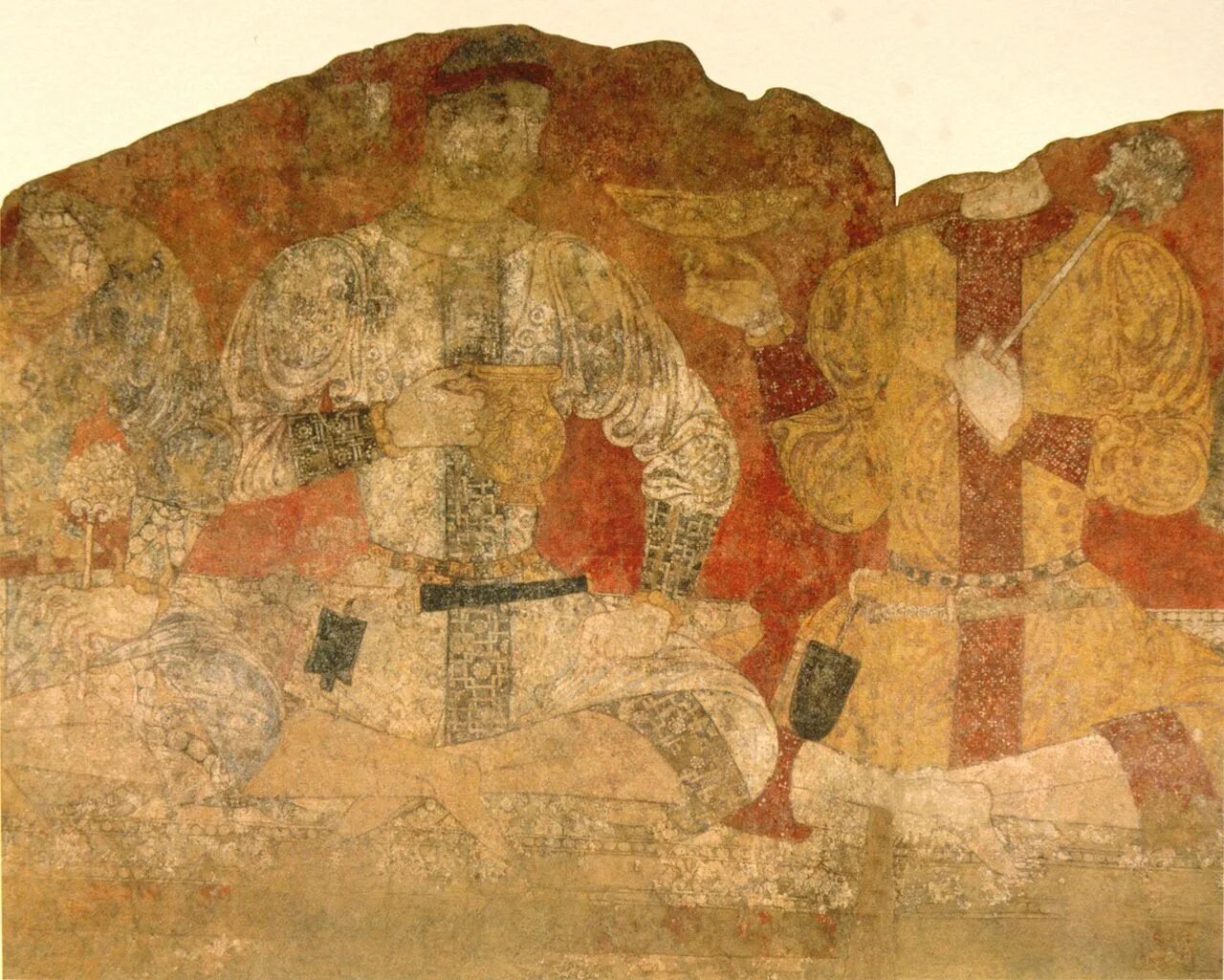 Царь афрасиаб. Эрмитаж пенджикент фрески. Согдийцы. Согдийское царство. Искусство древнего согда.