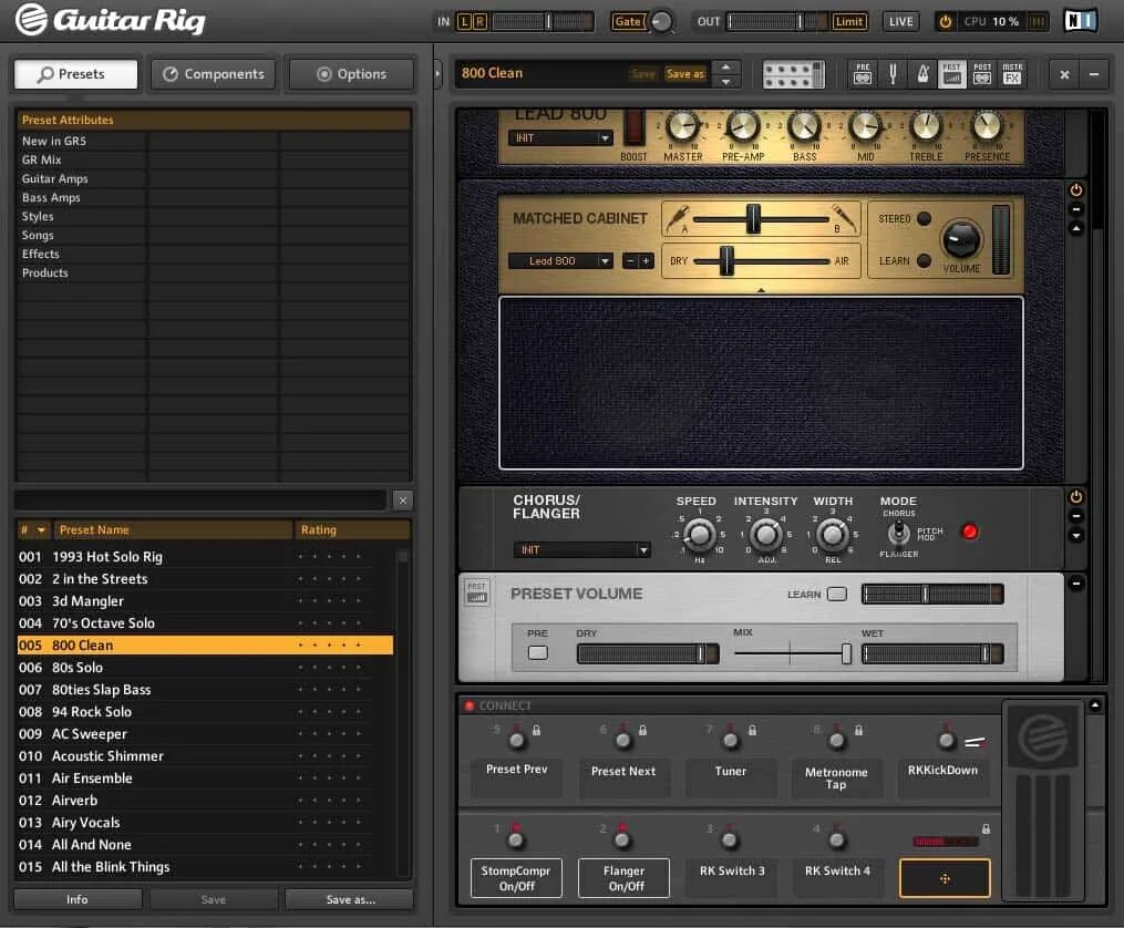 Simple player rig. Пресеты для guitar rig 6. guitar rig 5. guitar rig процессор. guitar rig mac os.
