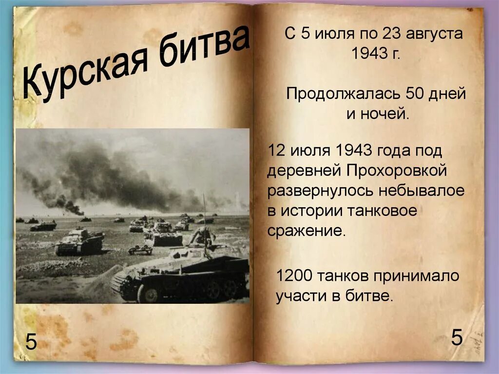 Вопросы по курской битве
