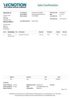 Confirm order