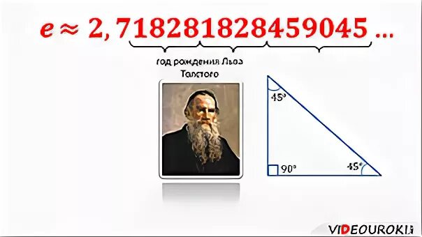 Урок число е