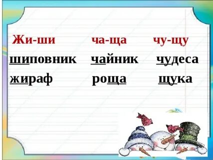 Слова с чу щу примеры 2 класс