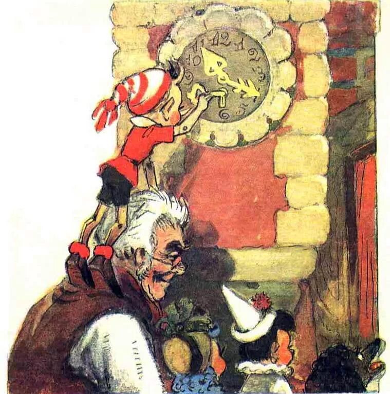 буратино в форме. часы янтарь ссср настенные. часы буратино.