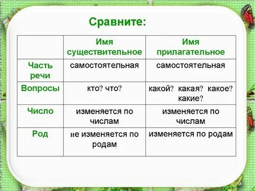 Имя существительное имя прилагательное. Существительное прилагательное. Имя существительное и прилагательное. Сущестыиткльные и пртлагательны. Формы имен прилагательных 3 класс презентация