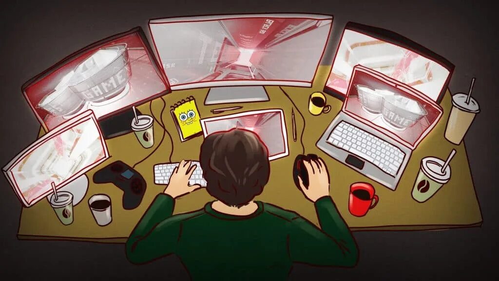 Человек тестирующий игру