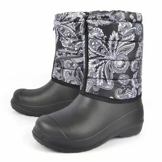 Резиновые сапоги на меху женские