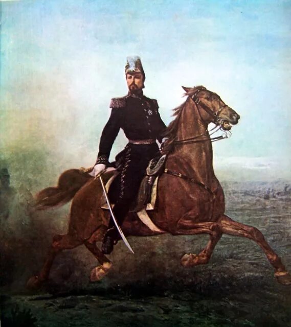 Картина всадник. Исторический всадник. Конный портрет казака. Королевский всадник. Царский всадник.