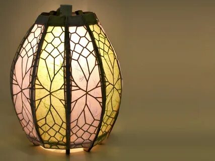 The site also gives tutorials for a paper version of this lamp - plus proje...