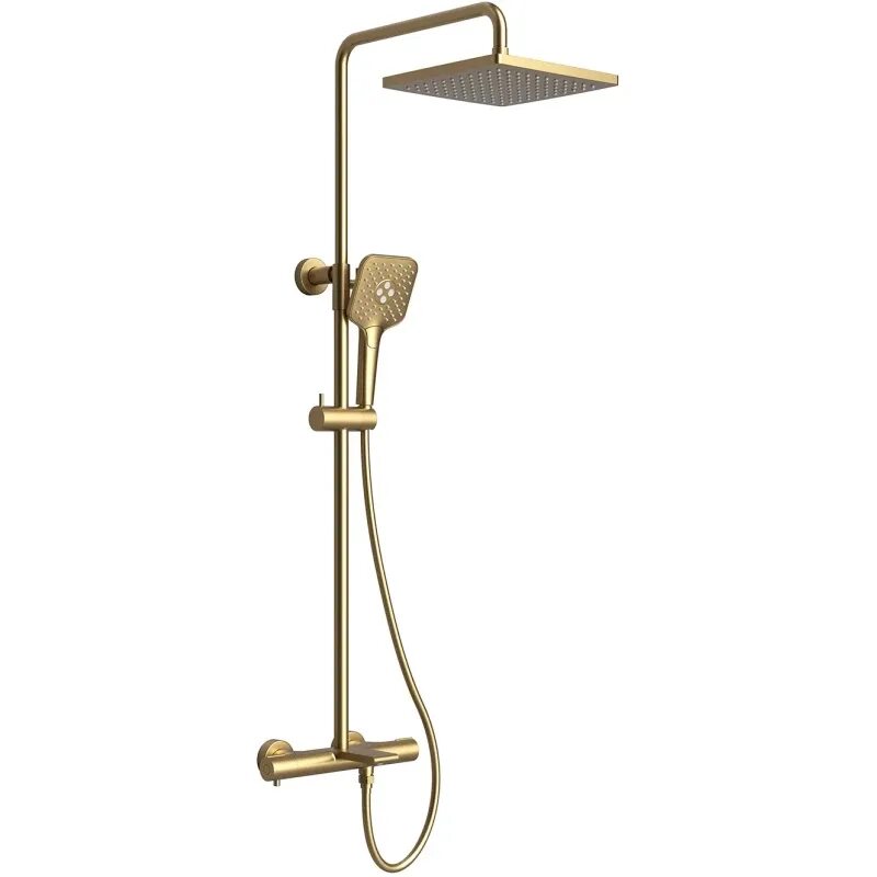 Система термостатом kaiser. Душевая система kaiser с термостатом. душевая система kaiser. brushed gold душевая стойка. душевая система с термостатом kaiser serio отзывы.