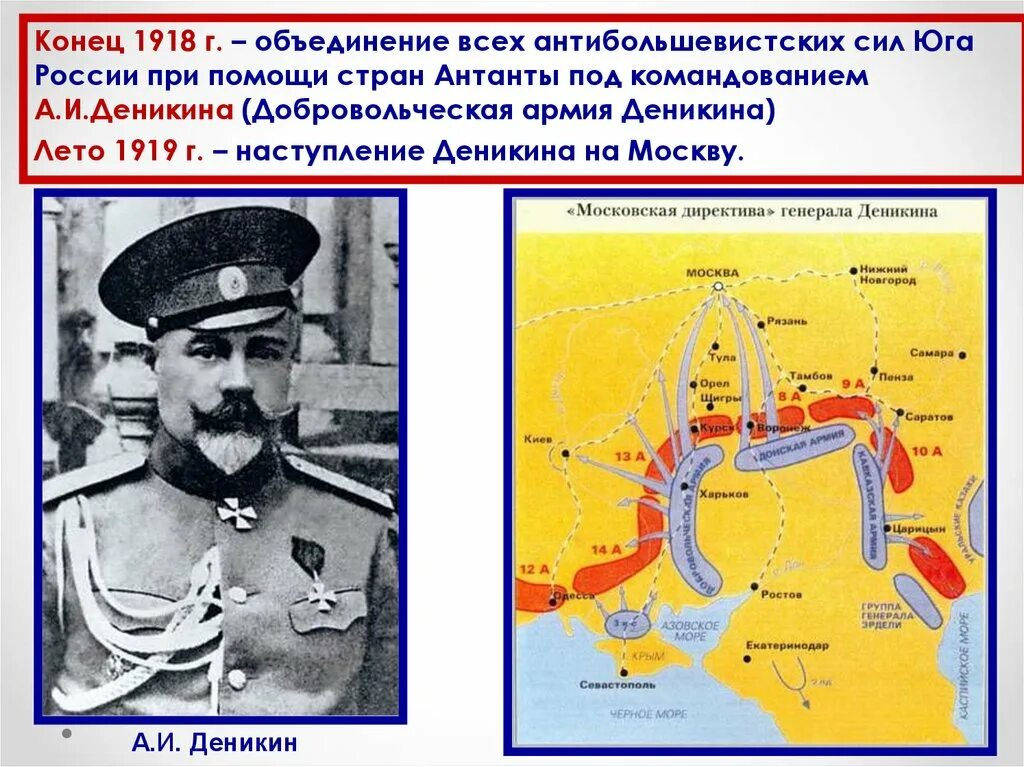 Деникин поход на Москву 1919. Московский поход Деникина 1919. Наступление Деникина на Москву 1919 карта. Поход на Москву Добровольческой армии а и Деникина.