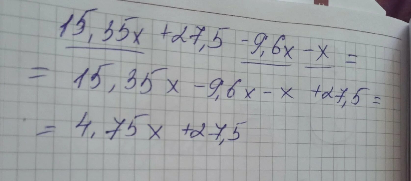 15 x x 9 6x