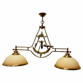 Superb Large Brass Sextant Ceiling Light from the Captains Cabin For Sale at 1st