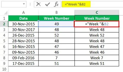Week number