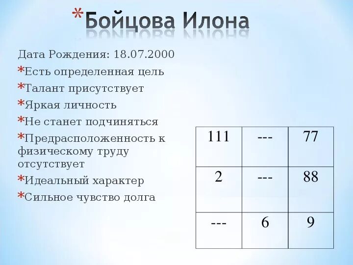 Квадрат судьбы Пифагора по дате рождения. Матрица Пифагора таблица. Числовая таблица Пифагора по дате рождения. Таблица нумерологии квадрат Пифагора. Число пифагора по дате